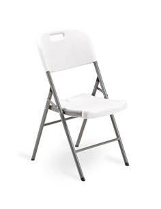 Sedia pieghevole in HDPE bianco Horeca S1714186 Garden Friend TAVOLI E SEDUTE DA ESTERNI