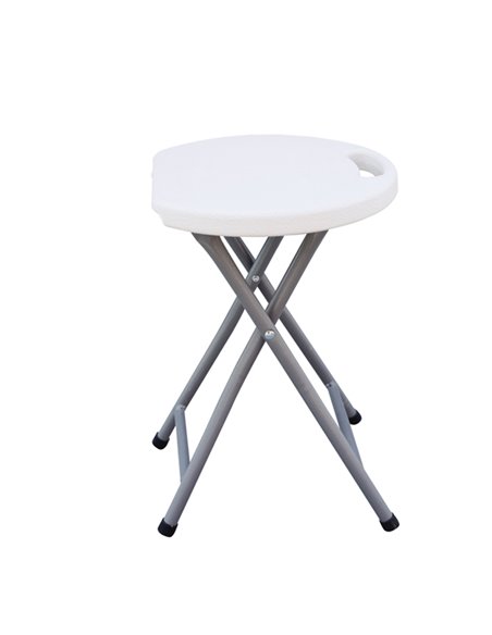 Sgabello pieghevole in HDPE bianco Horeca S1714187 Garden Friend TAVOLI E SEDUTE DA ESTERNI