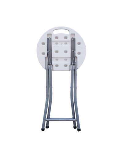 Sgabello pieghevole in HDPE bianco Horeca S1714187 Garden Friend TAVOLI E SEDUTE DA ESTERNI