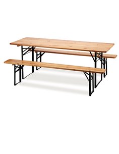 vedi 91686 Set birra pieghevole legno - set 3 elementi S1011601 Garden Friend TAVOLI E SEDUTE DA ESTERNI