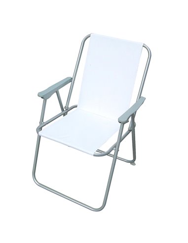 Sedia pieghevole bianca Relax S1526011 Garden Friend TAVOLI E SEDUTE DA ESTERNI