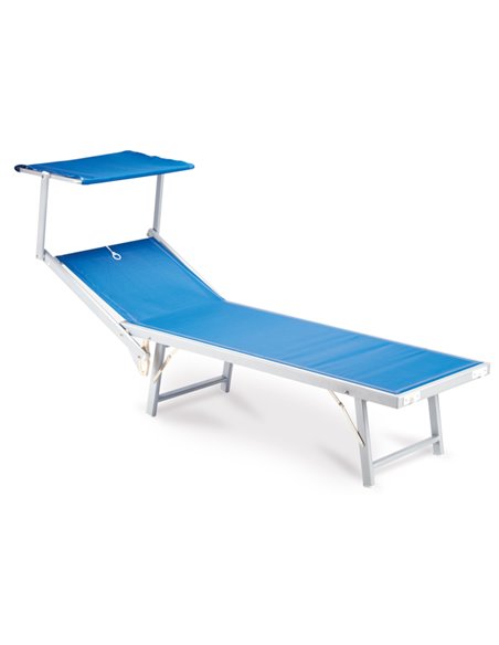 Lettino con copertura blu Ibiza L1532418