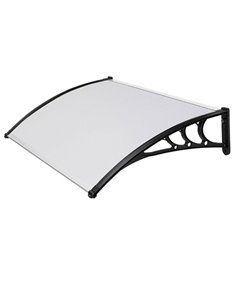 Pensilina modulare L120xP80cm satinato opalino in policarbonato compatto P1327011