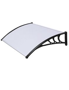 Pensilina modulare L150xP100cm satinato opalino in policarbonato compatto P1327012 X-Robust COPERTURE DA ESTERNI