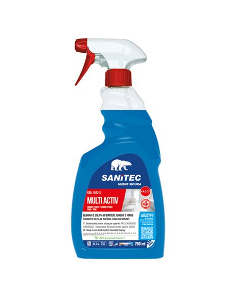 Disinfettante Multi Activ Bagno trigger da 750ml Sanitec 1822-S