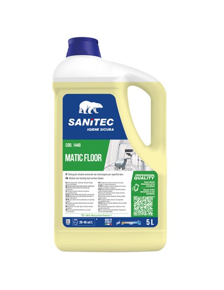 Detergente alcalino universale Matic Floor 5L Sanitec 1440 Sanitec DETERGENTI-DETERSIVI PER PULIZIA