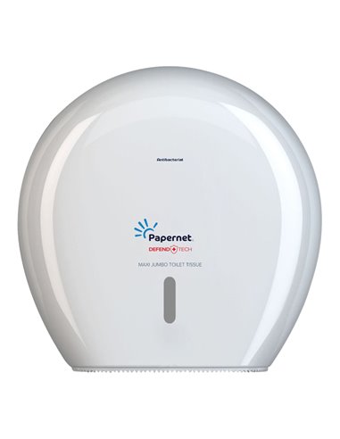 Dispenser Antibatterico Defend Tech Carta Igienica Maxi Jumbo 416146 PAPERNET ACCESSORI PER IL BAGNO E DISPENSER
