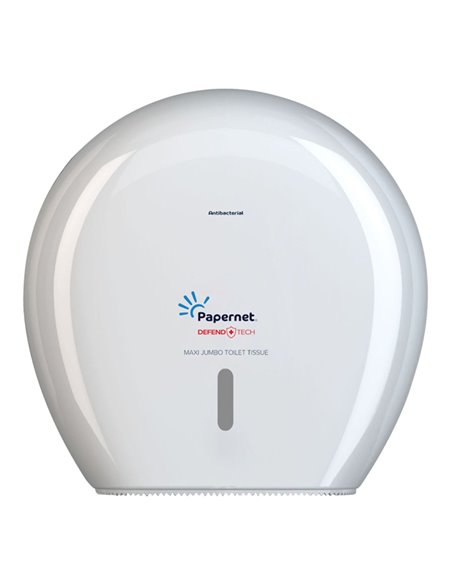 Dispenser Antibatterico Defend Tech Carta Igienica Maxi Jumbo 416146 PAPERNET ACCESSORI PER IL BAGNO E DISPENSER