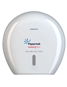 Dispenser Antibatterico Defend tech Carta Igienica Mini Jumbo 416145 PAPERNET ACCESSORI PER IL BAGNO E DISPENSER