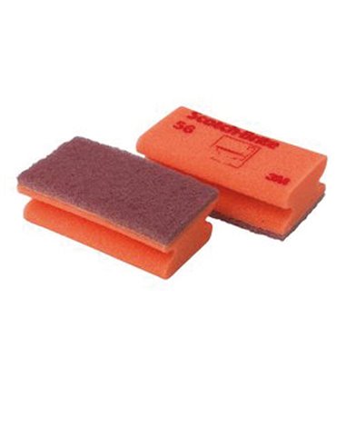 Conf 10 spugne accoppiate rosso Scotch-Brite® 56 7100145508 SCOTCH-BRITE PANNI e SPUGNE