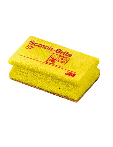 Conf 10 spugne accoppiate giallo Scotch-Brite® 57 7000037577 SCOTCH-BRITE PANNI e SPUGNE