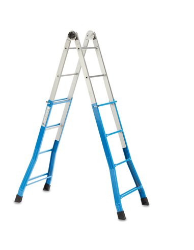 Scala Everest 4+4 telescopica in acciaio S1405118 X-Robust SCALE E TRABATTELLI