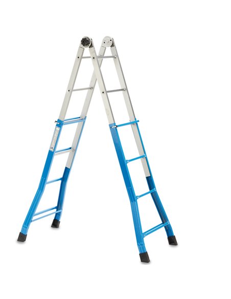 Scala Everest 4+4 telescopica in acciaio S1405118 X-Robust SCALE E TRABATTELLI