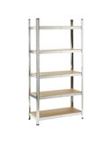Scaffale in metallo e MDF a 5 ripiani S1851020