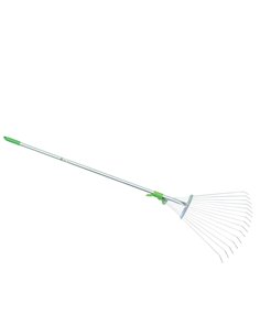 Scopa in metallo per erba e foglie regolabile 3923