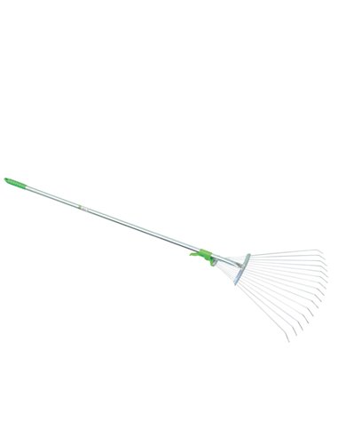 Scopa in metallo per erba e foglie regolabile 3923