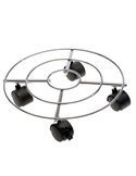 Trolley portavaso in acciaio Ø 30cm 5109