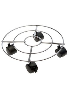Trolley portavaso in acciaio Ø 30cm 5109