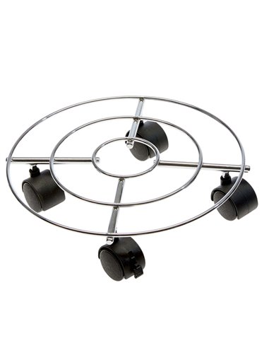 Trolley portavaso in acciaio Ø 30cm 5109