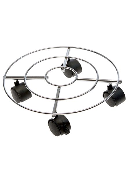 Trolley portavaso in acciaio Ø 30cm 5109