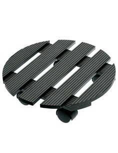 Trolley portavaso in WPC idrorepellente Ø 30cm 5144
