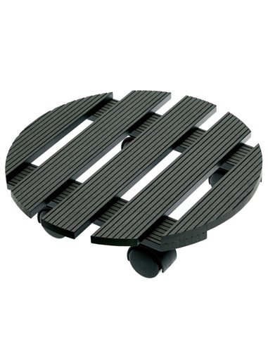 Trolley portavaso in WPC idrorepellente Ø 30cm 5144