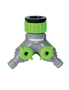 Raccordo rubinetto a 2 uscite regolabili 9461 Verdemax IRRIGAZIONE