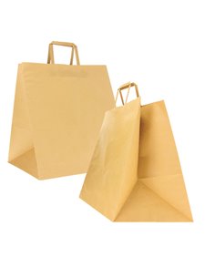 Scatola 150 Shoppers carta craft 36x32x36cm Flat Maxi avana 087424 Mainetti Bags SHOPPERS E BUSTE IN CARTA