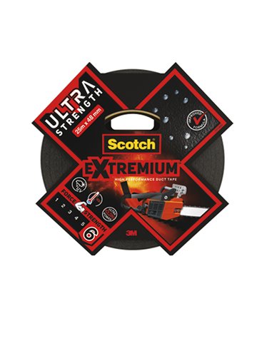 Nastro adesivo EXTRA resistente ad alto spessore 48mmx25mnero Scotch® 7100205699