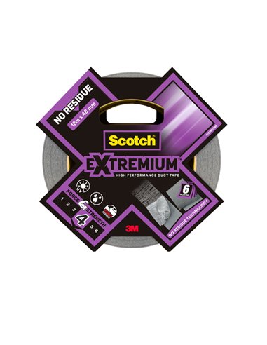 Nastro adesivo EXTRA resistente NOresidui 48mmx18m nero Scotch® 7100205697