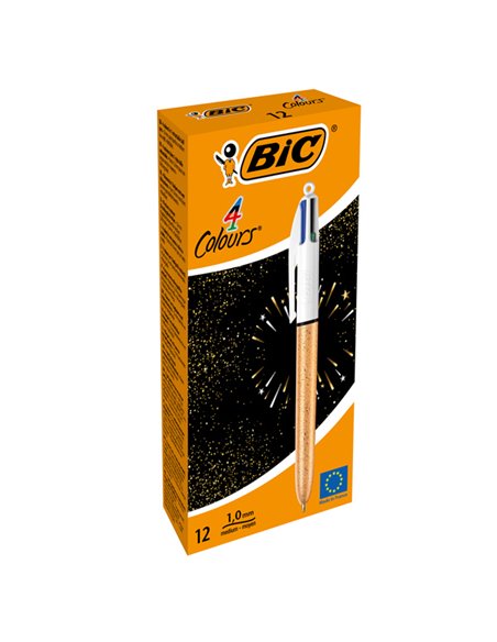 Scatola 12 penna sfera a scatto 4 Colori Party 1.0mm BIC® 992701 BIC A SCATTO