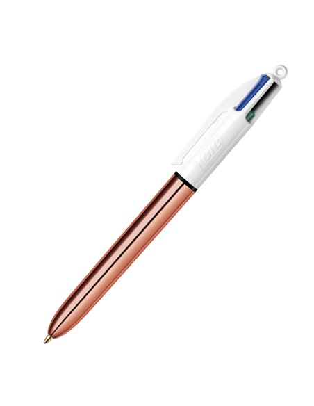 Scatola 12 penna sfera a scatto 4 Colori Rose Gold 1.0mm BIC® 504894 BIC A SCATTO