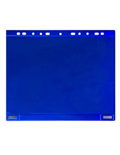 Conf. 5 Buste forate per supporti magnetici ad anelli f.to A4 blu Djois B181121 Djois BUSTE PER IDENTIFICAZIONE E LEGGII