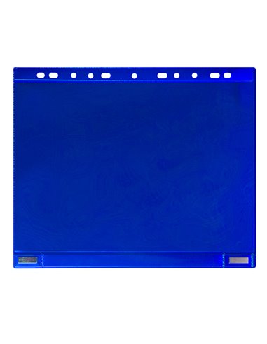 Conf. 5 Buste forate per supporti magnetici ad anelli f.to A4 blu Djois B181121 Djois BUSTE PER IDENTIFICAZIONE E LEGGII