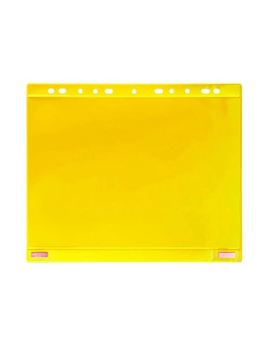 Conf. 5 Buste forate per supporti magnetici ad anelli f.to A4 giallo Djois B181124 Djois by Tarifold BUSTE PER IDENTIFICAZION...