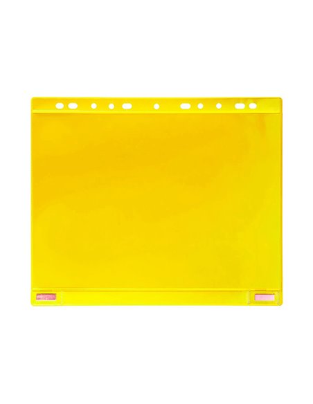 Conf. 5 Buste forate per supporti magnetici ad anelli f.to A4 giallo Djois B181124 Djois by Tarifold BUSTE PER IDENTIFICAZION...