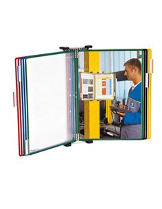 Kit Leggio da muro in metallo + 10 buste f.to A3 multicolor Djois B413109 Djois BUSTE PER IDENTIFICAZIONE E LEGGII