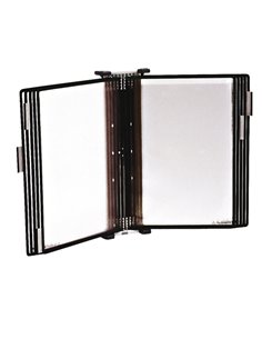 Leggio antibatterico da muro + 10 buste f.to A4 nero Djois B414507