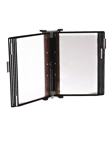 Leggio antibatterico da muro + 10 buste f.to A4 nero Djois B414507