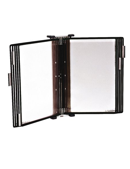 Leggio antibatterico da muro + 10 buste f.to A4 nero Djois B414507