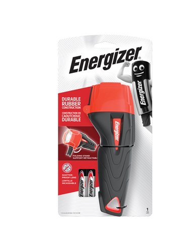 Torcia Rubber Flashlight Energizer E300810500 Energizer TORCE DA LAVORO E LAMPADINE