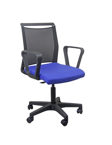 Sedia home/office Smart Light schienale in rete nero seduta blu c/braccioli LLE/BRN/EB Unisit SEDUTE OPERATIVE
