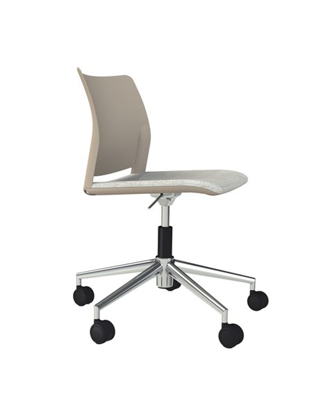 Seduta home/office Alpha APGT beige senza braccioli APGT/BE/XBE