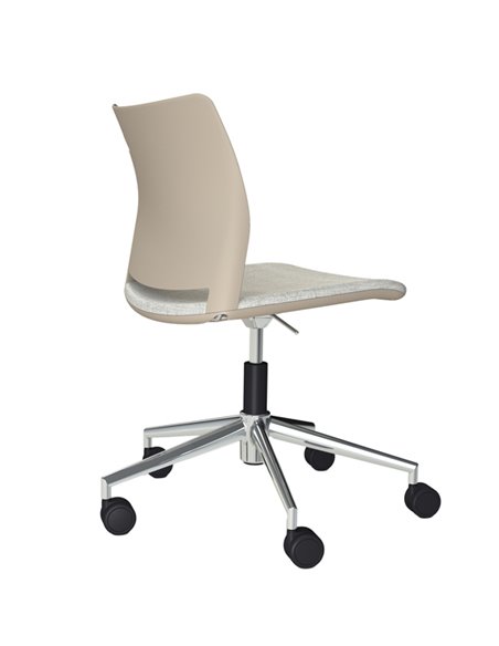 Seduta home/office Alpha APGT beige senza braccioli APGT/BE/XBE