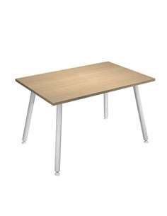 Scrivania 120x80xH74,4cm Bianco/ Rovere Skinny Metal 6404-DJA-C-AM ARTEXPORT SCRIVANIE E TAVOLI RIUNIONE