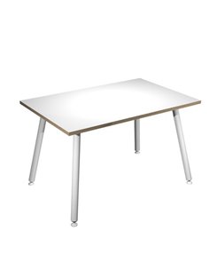 Scrivania 120x80xH74,4cm Bianco/ Bianco Skinny Metal 6404-DJA-3C-AM ARTEXPORT SCRIVANIE E TAVOLI RIUNIONE