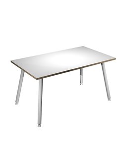 Scrivania 140x80xH74,4cm Bianco/ Bianco Skinny Metal 6402-DJA-3C-AM ARTEXPORT SCRIVANIE E TAVOLI RIUNIONE