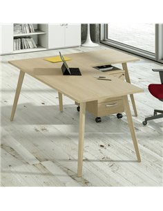 Scrivania 120x80xH74,4cm Rovere/Rovere Woody 6404-DKA-C ARTEXPORT SCRIVANIE E TAVOLI RIUNIONE 2