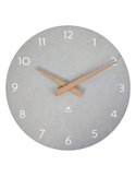 Orologio da parete Ø30cm grigio chiaro/legno HorMilena Alba HORMILENA G