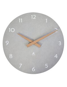 Orologio da parete Ø30cm grigio chiaro/legno HorMilena Alba HORMILENA G ALBA OROLOGI-BAROMETRI DA SCRIVANIA E DA PARETE